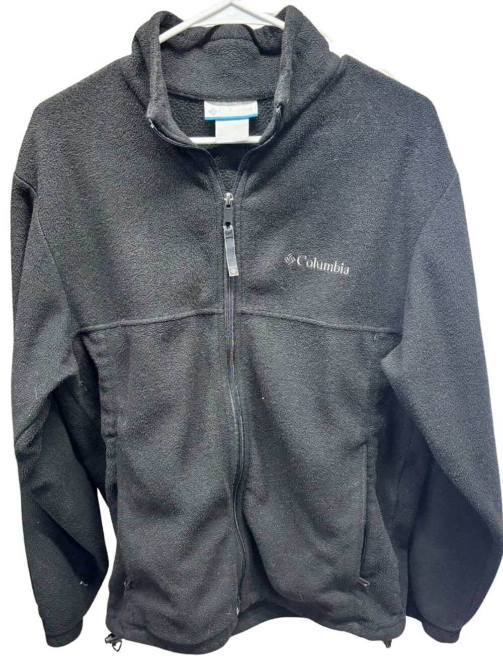 Columbia Mens Full Zip Fleece Jacket Black Steens Mountain 2.0 Size M Outdoor